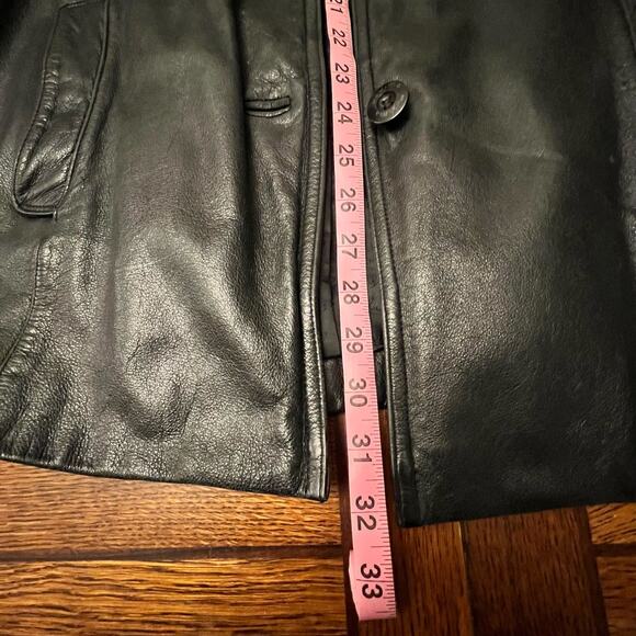 Maxima Wilson Leather Jacket Black Authentic Leather Size Large - Picture 14 of 14